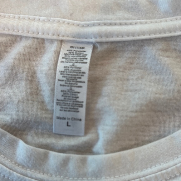 White Graphic Tee with Black Text - Picture 6 of 7